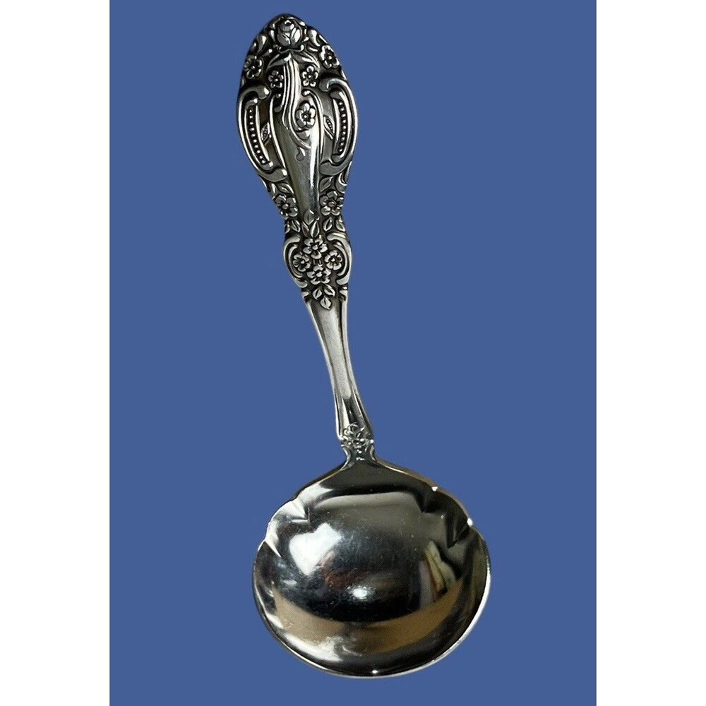 Springtime‎ Stainless Steel Gravy Ladle Floral Vintage Sauce Spoon 60s Bloomcore